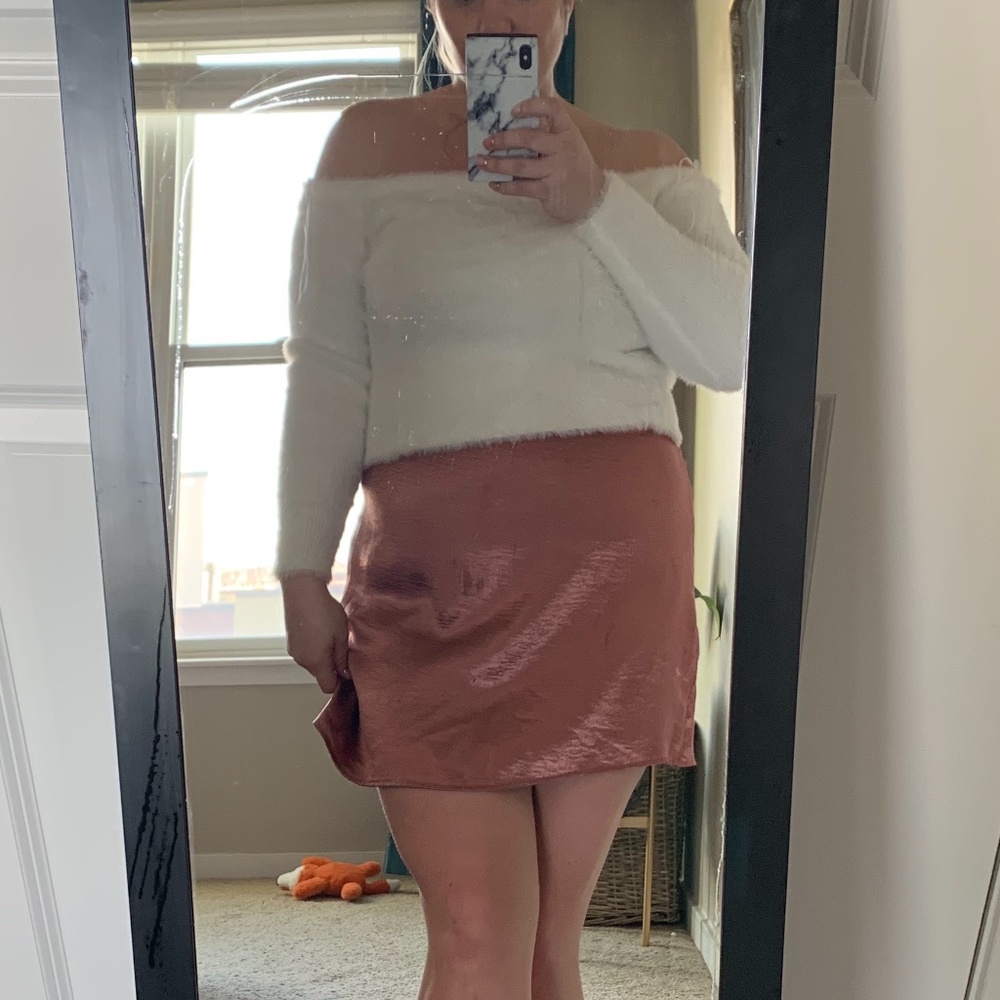 Furry, Off the shoulder Crop Top